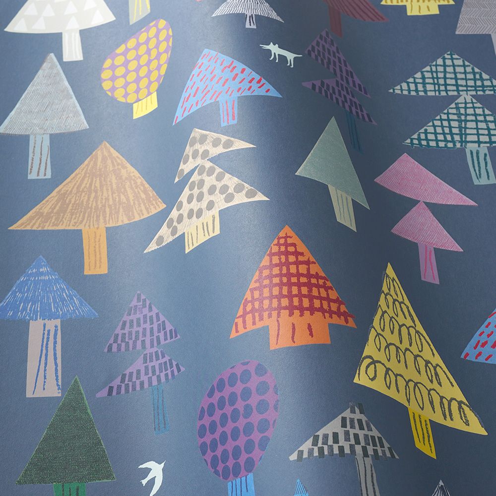 Peelable wallpaper, no-paste wallpaper WALLTZ Naoko Horiguchi mori Colorful NWZ-MRCO (49cm x 2.5m size)