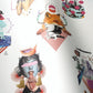 Peelable wallpaper, no-paste wallpaper WALLTZ Teppei Higashi YAOYOROZU NWZ-YYRZ (49cm x 2.5m size)