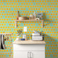 Peelable wallpaper, sticker type, WALLTZ Yusuke Iwatani Orangette, Blue, TWZ-OJBL (49cm x 2.5m size)