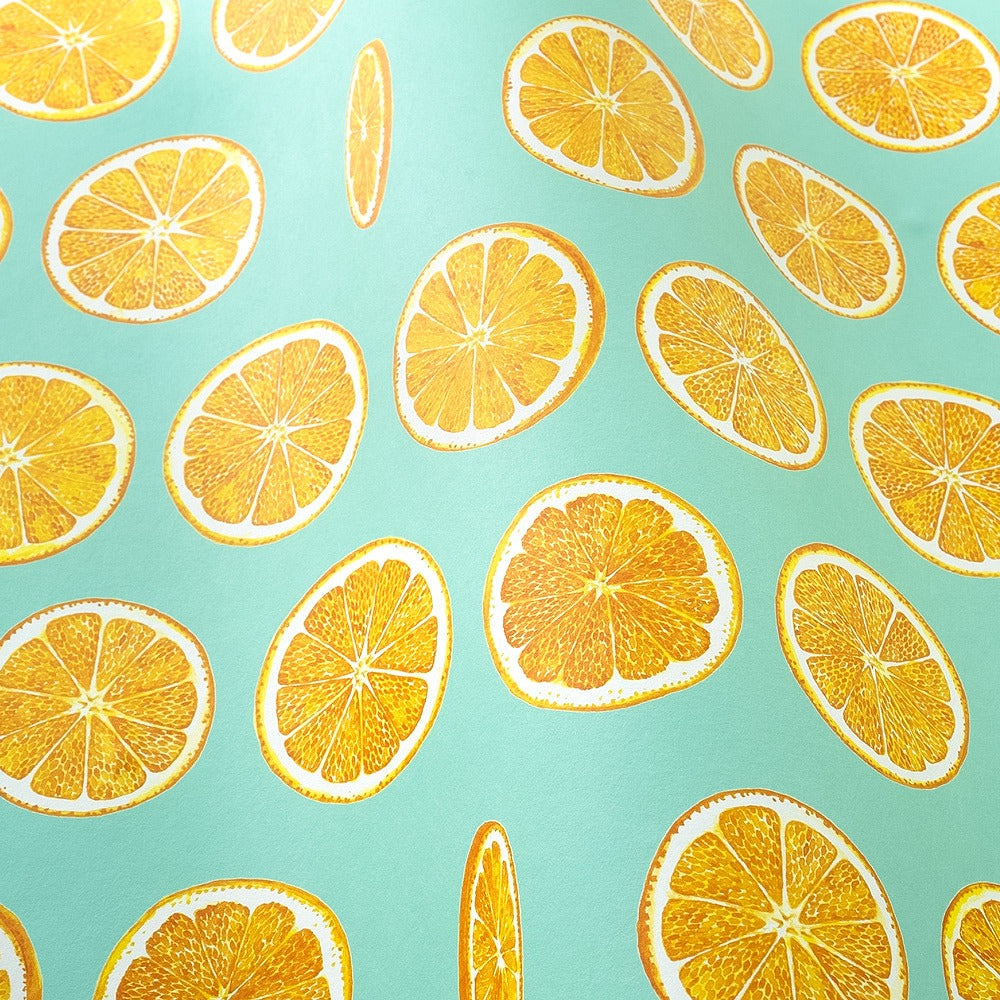 Peelable wallpaper, sticker type, WALLTZ Yusuke Iwatani Orangette, Blue, TWZ-OJBL (49cm x 3m size)