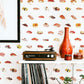 Peelable wallpaper sticker type WALLTZ Yusuke Iwatani sushi TWZ-OSSI (49cm x 3.3m size)