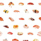 Peelable wallpaper, no-paste wallpaper WALLTZ Yusuke Iwatani Sushi NWZ-OSSI (49cm x 3.3m size)