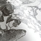 Peelable Wallpaper Non-adhesive Type WALLTZ Murayama Tomoaki Japanese Forest Double Black NWZ-JFDBK (49cm×2.7m size)