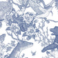 Removable Wallpaper Non-adhesive Type WALLTZ Murayama Tomoaki Japanese Forest Double Blue NWZ-JFDBL (49cm×3.3m size)