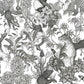 Peelable Wallpaper Non-adhesive Type WALLTZ Murayama Tomoaki Tropical Rainforest Black NWZ-TFBK (49cm×2.7m size)