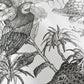 Peelable Wallpaper Non-adhesive Type WALLTZ Murayama Tomoaki Tropical Rainforest Double Black NWZ-TFDBK (49cm×3.3m size)