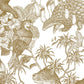 Removable Wallpaper Sticker Type WALLTZ Murayama Tomoaki Tropical Rainforest Double Brown TWZ-TFDBR (49cm×2.7m size)