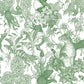 Removable Wallpaper Sticker Type WALLTZ Murayama Tomoaki Tropical Rainforest Green TWZ-TFGR (49cm×2.5m size)