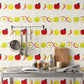 Peelable wallpaper, no-paste wallpaper, WALLTZ Yuki Sato Rolling Apple NWZ-KKRG (49cm x 2.5m size)
